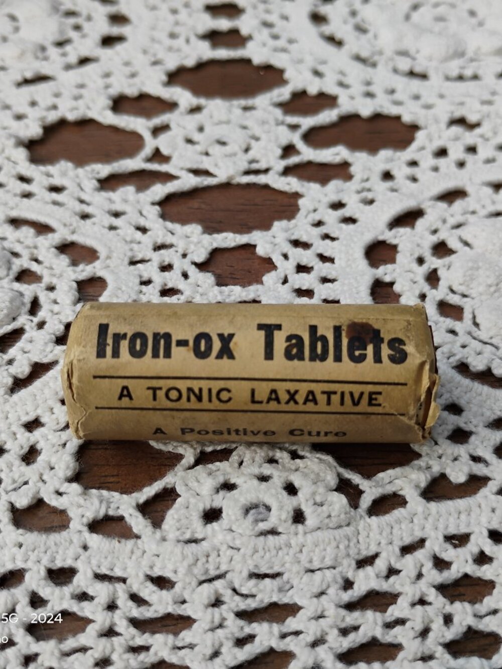 Iron-Ox sealed package new old stock package early 1900s antique patent medicine